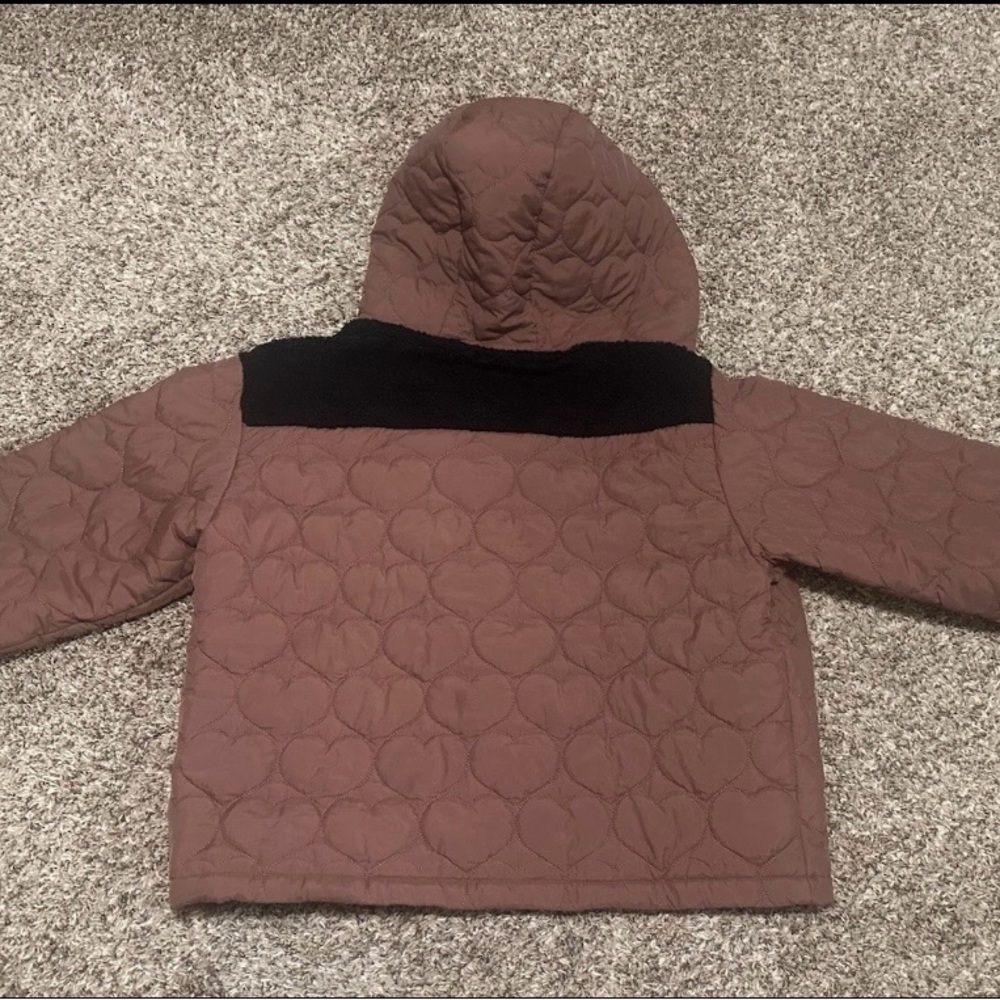 White Birch Quilted Puffer Jacket - Pink and Black - Picture 4 of 4